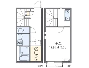 クレイノクリスマスローズ【1階】の間取り