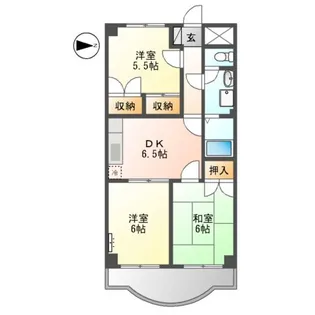 ドミールシャルマン【3階】の間取り