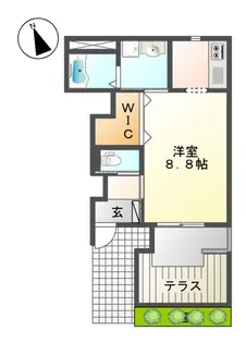 ラ・パーチェ【1階】の間取り