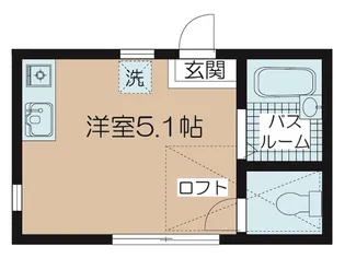 ウィステリアハイツ国立【2階】の間取り