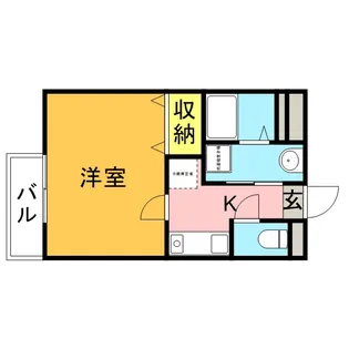アムール KOGANEI【2階】の間取り