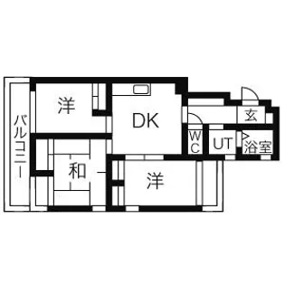シプレ国立【1階】の間取り
