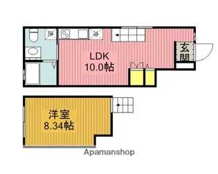 クレール武蔵野【2階】の間取り
