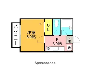 ハイツアデガワ【2階】の間取り