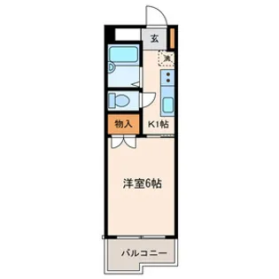マンション如月【405号室号室】の間取り