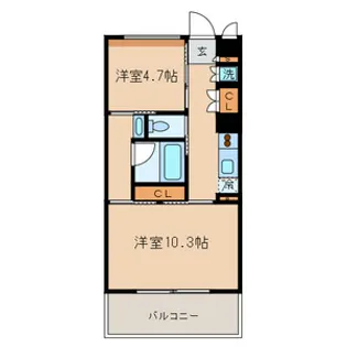 Kエリタージュ【3階】の間取り