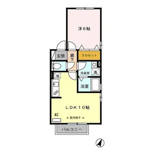 リヴェール AB【2階】の間取り