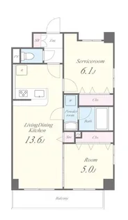 ラディエ【2階】の間取り