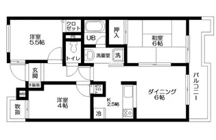 日神パレステージ福生【4階】の間取り