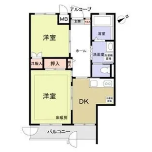 こもれび滝山【2階】の間取り