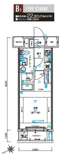 メインステージ立川【202号室号室】の間取り