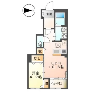 カメリアコート【1階】の間取り