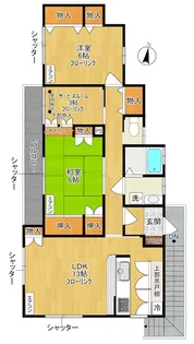 トマトハウスⅡ【2F号室号室】の間取り