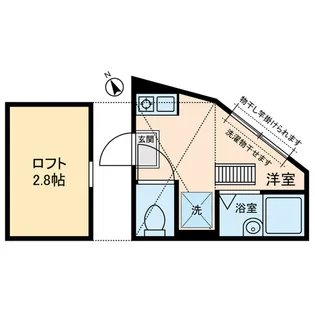 クレスト立川【2階】の間取り