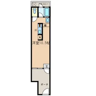 ヴィラアールケイ【102号室号室】の間取り
