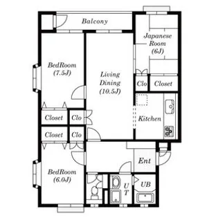 桜橋コート【2階】の間取り