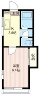 グランメール【105号室号室】の間取り