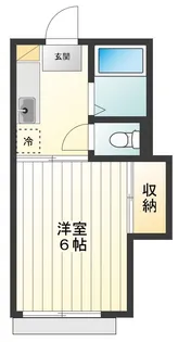 コーポラス100【106号室号室】の間取り