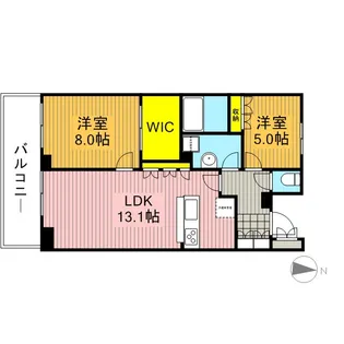 プライムメゾン武蔵野の杜【1階】の間取り