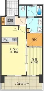 プライムメゾン武蔵野の杜【314号室号室】の間取り