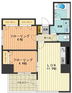 シャーメゾンステージ日野【301号室号室】の間取り