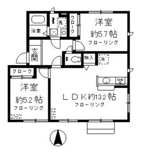 ノースソシア【1階】の間取り