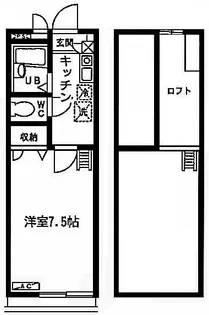 メインシティガーデン ウィステリア【105号室号室】の間取り