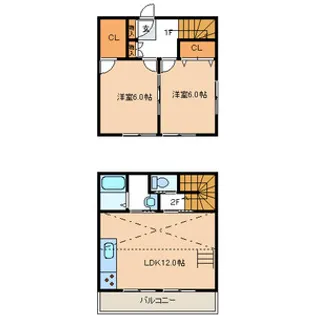 スヴェート武蔵野【1階】の間取り