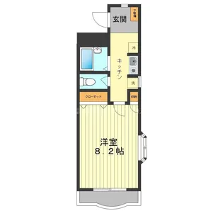 第5ハピネス【206号室号室】の間取り