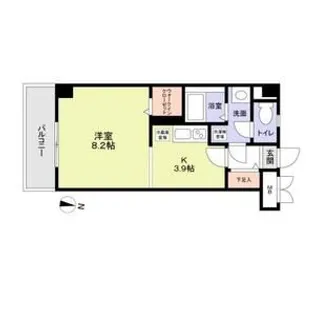 グランツ野川公園【3階】の間取り