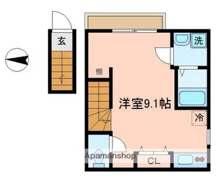 エスペランサ武蔵野【1階】の間取り