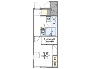 レオパレスイル ソーレ【1階】の間取り
