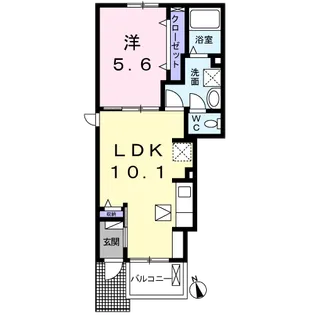 フェリシティ荒屋敷【1階】の間取り