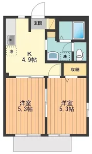 サンミッシェル【101号室号室】の間取り
