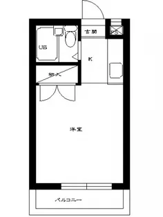 スカイコート立川第3【103号室号室】の間取り
