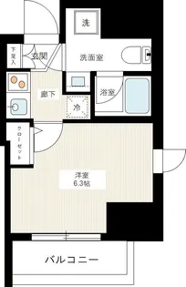 ティモーネ立川【6階】の間取り