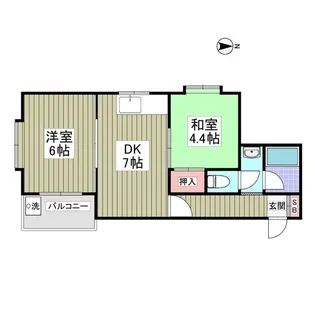 レジオンス花小金井【1階】の間取り