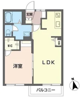 マインズB【202号室号室】の間取り