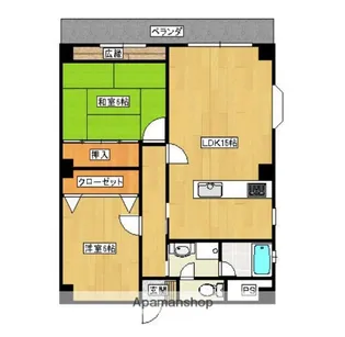エステート国立【2階】の間取り