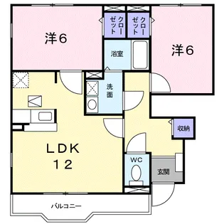 トゥッティソーレ【1階】の間取り