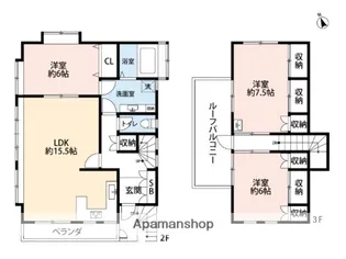 東京都三鷹市新川6丁目【アパート】の間取り