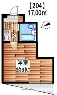 プレステージ三鷹【204号室】の間取り
