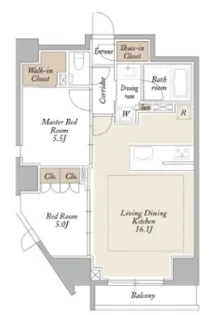 KDXレジデンス三鷹【6階】の間取り