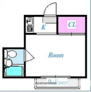 アクロ一ツ橋【203号室】の間取り