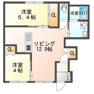 フォンテーヌ358【1階】の間取り