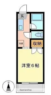 ハイツタツミ【1階】の間取り