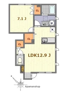 エスペランス【1階】の間取り
