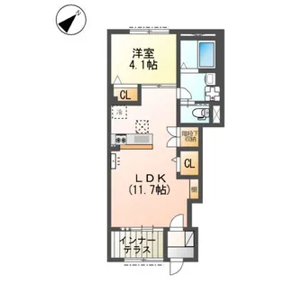 ラヴィグレイス【1階】の間取り