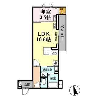 Asset-Court小金井本町B【3階】の間取り