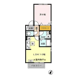 リヴェール AB【1階】の間取り